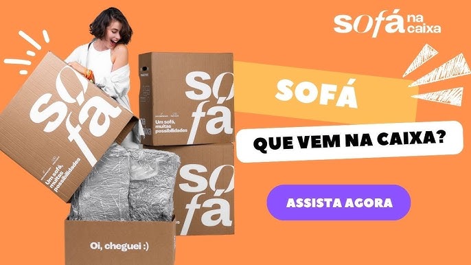 Thumbnail do vídeo sobre unboxing de sofá